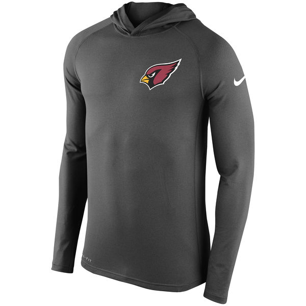 Men's Arizona Cardinals Nike Charcoal Stadium Touch Long Sleeve Hooded Performance T-Shirt,We sell and wholesale Men's Arizona Cardinals Nike Charcoal Stadium Touch Long Sleeve Hooded Performance T-Shirt on line form chian!